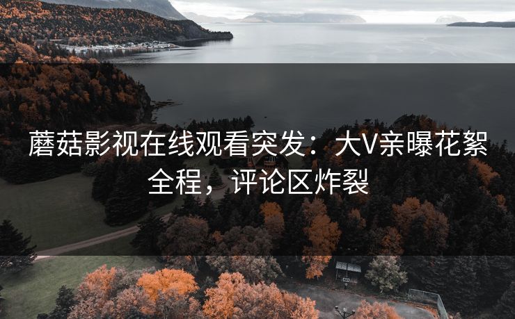 蘑菇影视在线观看突发：大V亲曝花絮全程，评论区炸裂