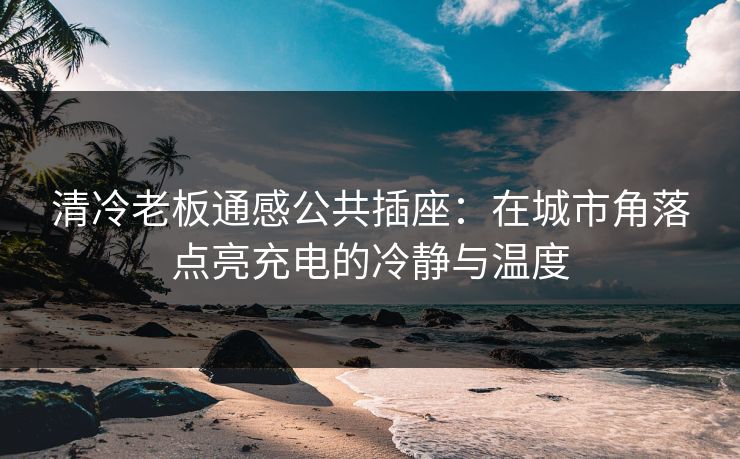 清冷老板通感公共插座：在城市角落点亮充电的冷静与温度